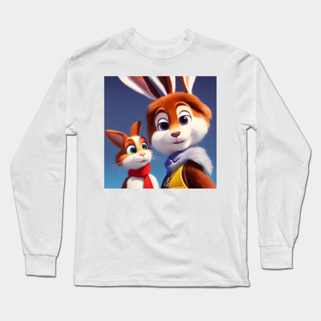 RABBIT Long Sleeve T-Shirt by S-DESIGNS-S